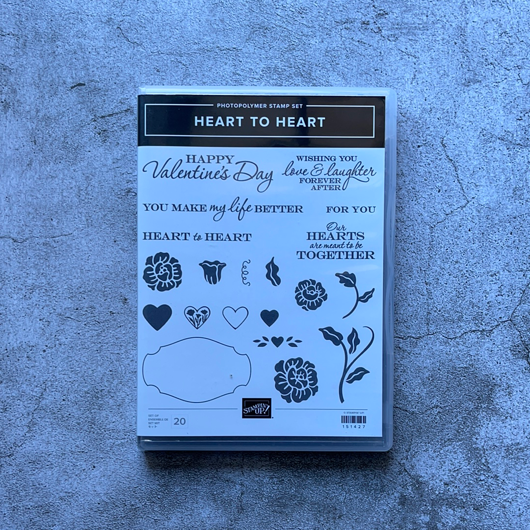 e STAMPIN UP RETIRED HEART TO HEART PUNCH & I {HEART} HEARTS 8 PC LOTS OF  STAIN