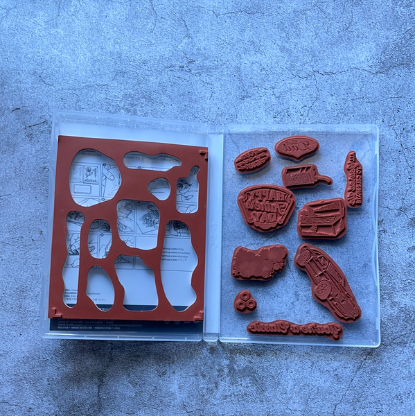 Geared Up Garage | Retired Cling Mount Stamp Set | Stampin' Up!