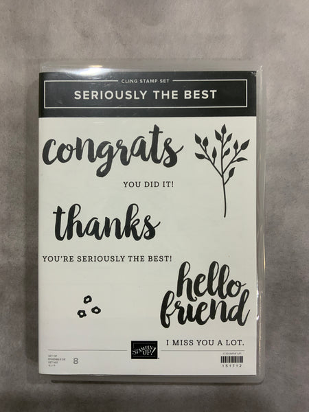 Seriously the Best | Retired Cling Mount Stamp Set | Stampin' Up!