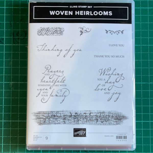 Woven Heirlooms | Retired Cling Mount Stamp Set | Stampin' Up!