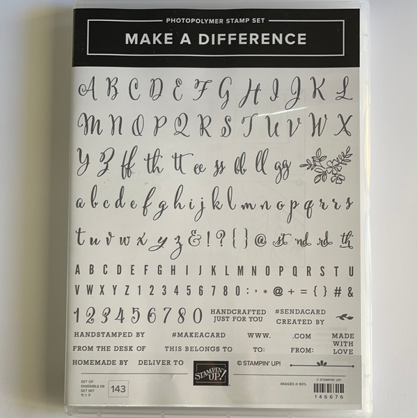 Make a Difference | Retired Photopolymer Stamp Set | Stampin' Up!