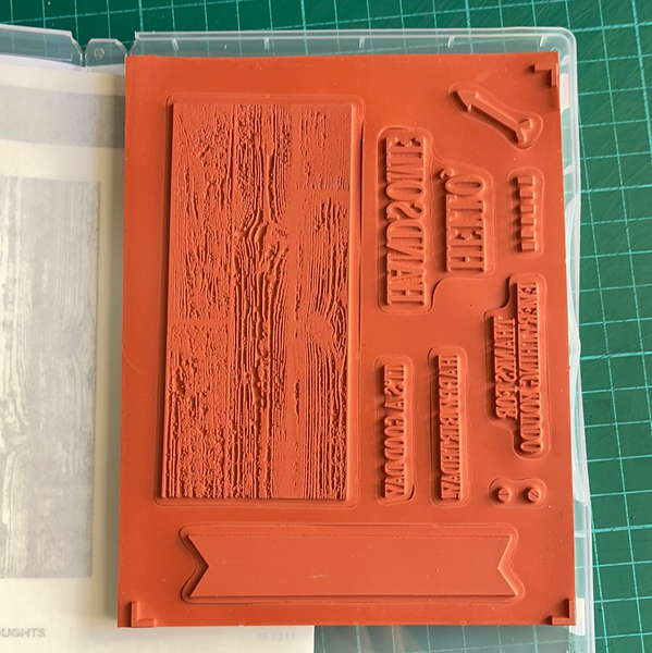 Pallet Thoughts | Retired Cling Mount Stamp Set | Stampin' Up!