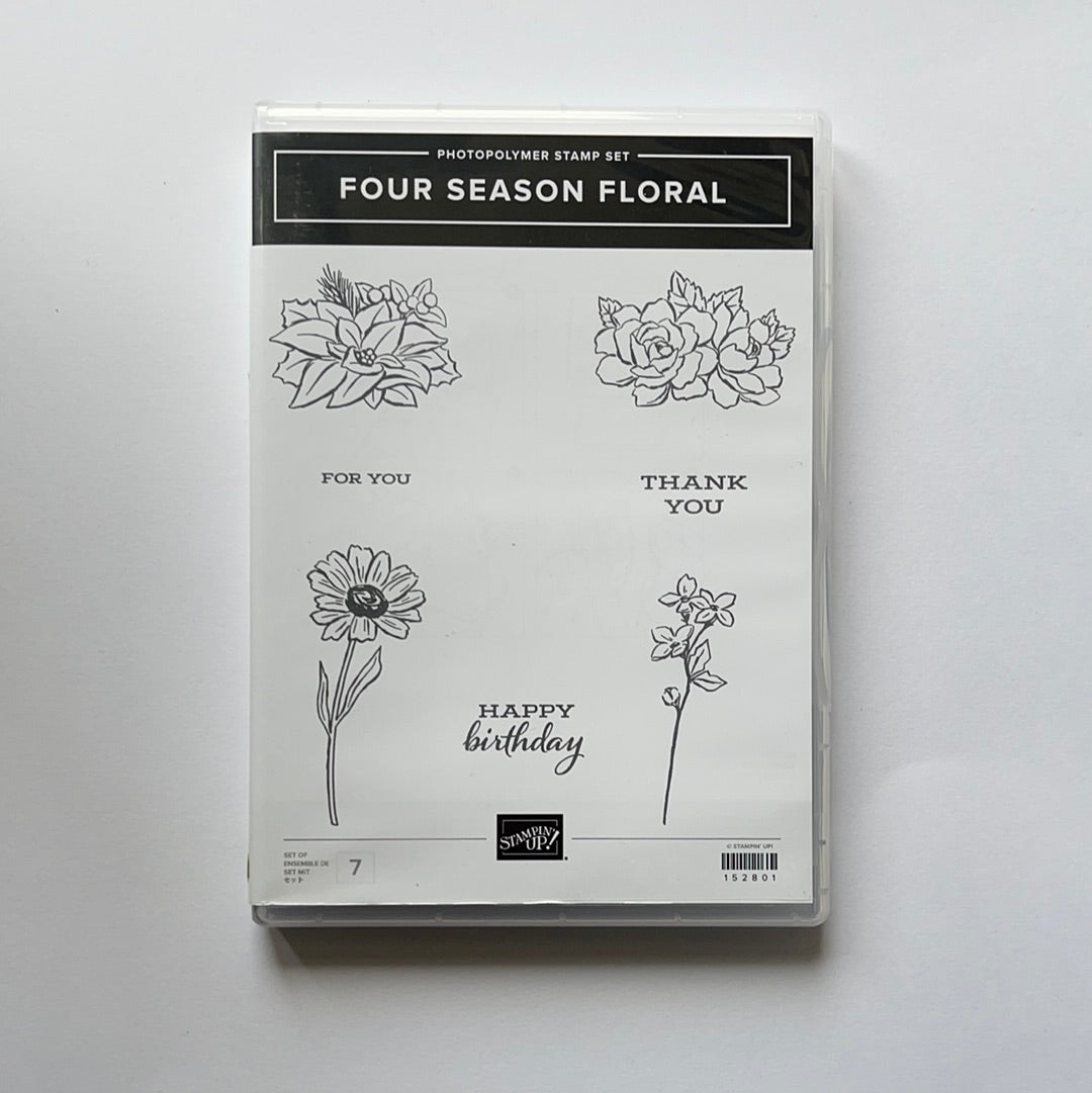 Four Season Floral | Retired Photopolymer Stamp Set | Stampin' Up