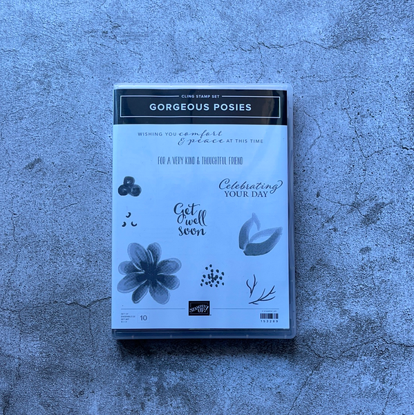 Gorgeous Posies | Retired Cling Mount Stamp Set | Stampin' Up!