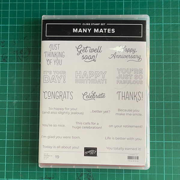Many Mates | Retired Cling Mount Stamp Set | Stampin' Up!