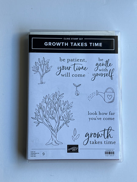 Growth Takes Time | Retired Cling Mount Stamp Set | Stampin' Up!