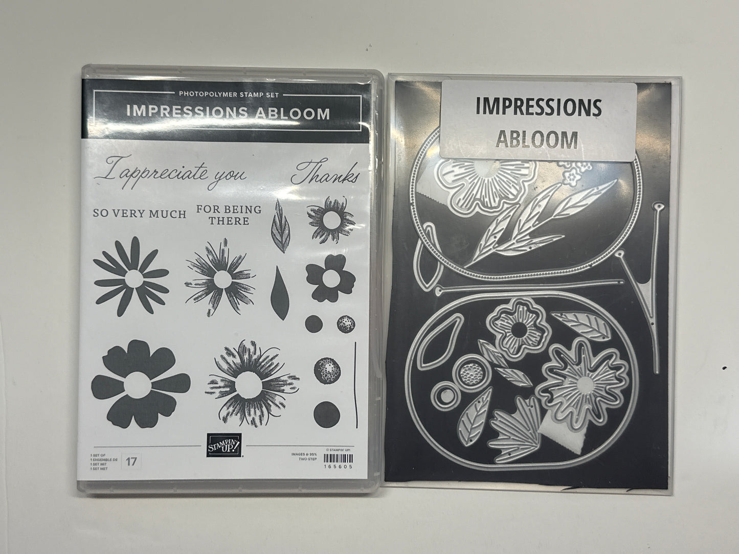 Impressions Abloom Bundle | Retired Photopolymer Mount Stamp Set and Dies | Stampin' Up!