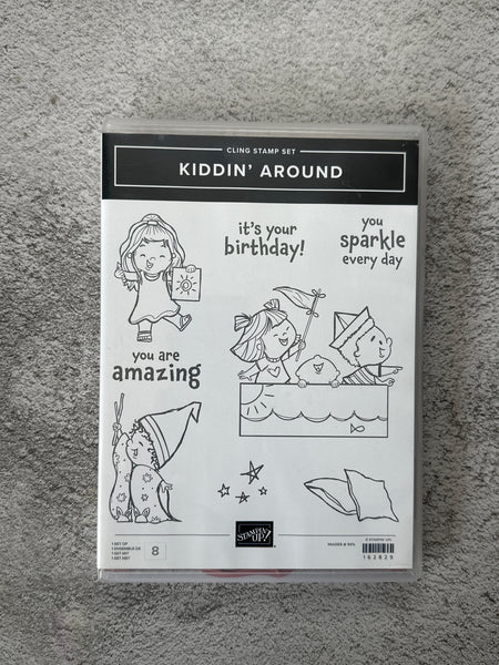 Kiddin' Around Bundle | Retired Cling Mount Stamp Set and Dies | Stampin' Up!