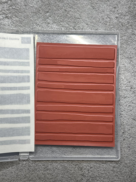 Painted Stripes | Retired Cling Mount Stamp Set | Stampin' Up!