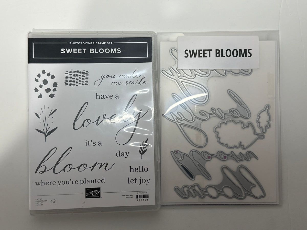 Sweet Blooms Bundle | Retired Photopolymer Mount Stamp Set and Dies | Stampin' Up!