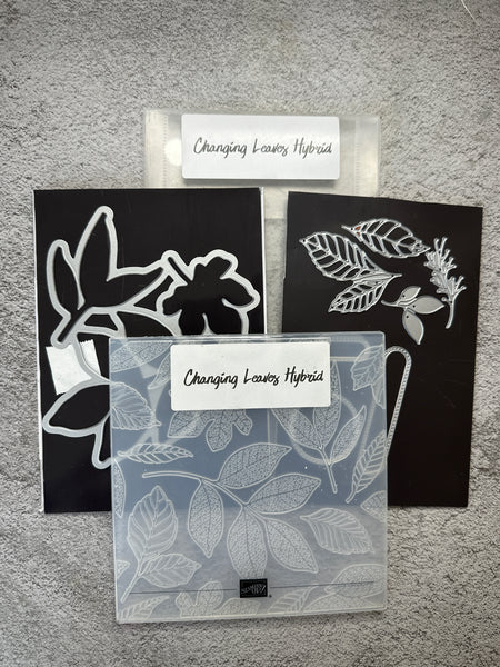 Changing Leaves Hybrid Embossing Folder / Dies | Retired Die Collection and Folder | Stampin' Up!