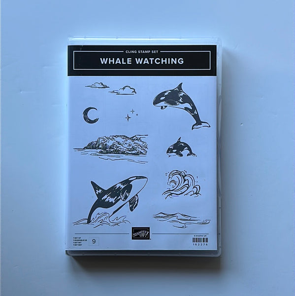 Whale Watching | Retired Cling Mount Stamp Set | Stampin' Up!