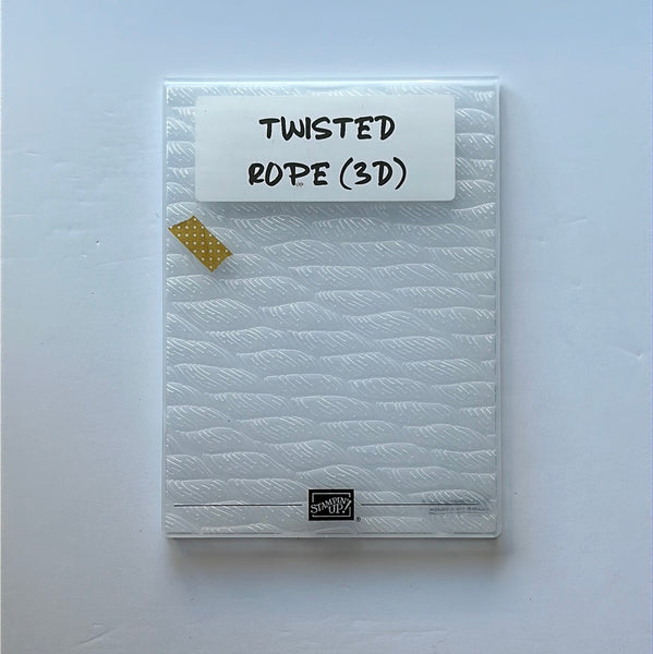 Twisted Rope 3D Embossing Folder | Retired Embossing Folder | Stampin' Up!