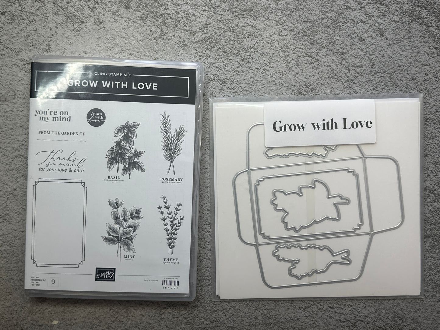 Grow With Love Bundle | Retired Photopolymer Mount Stamp Set and Dies | Stampin' Up!