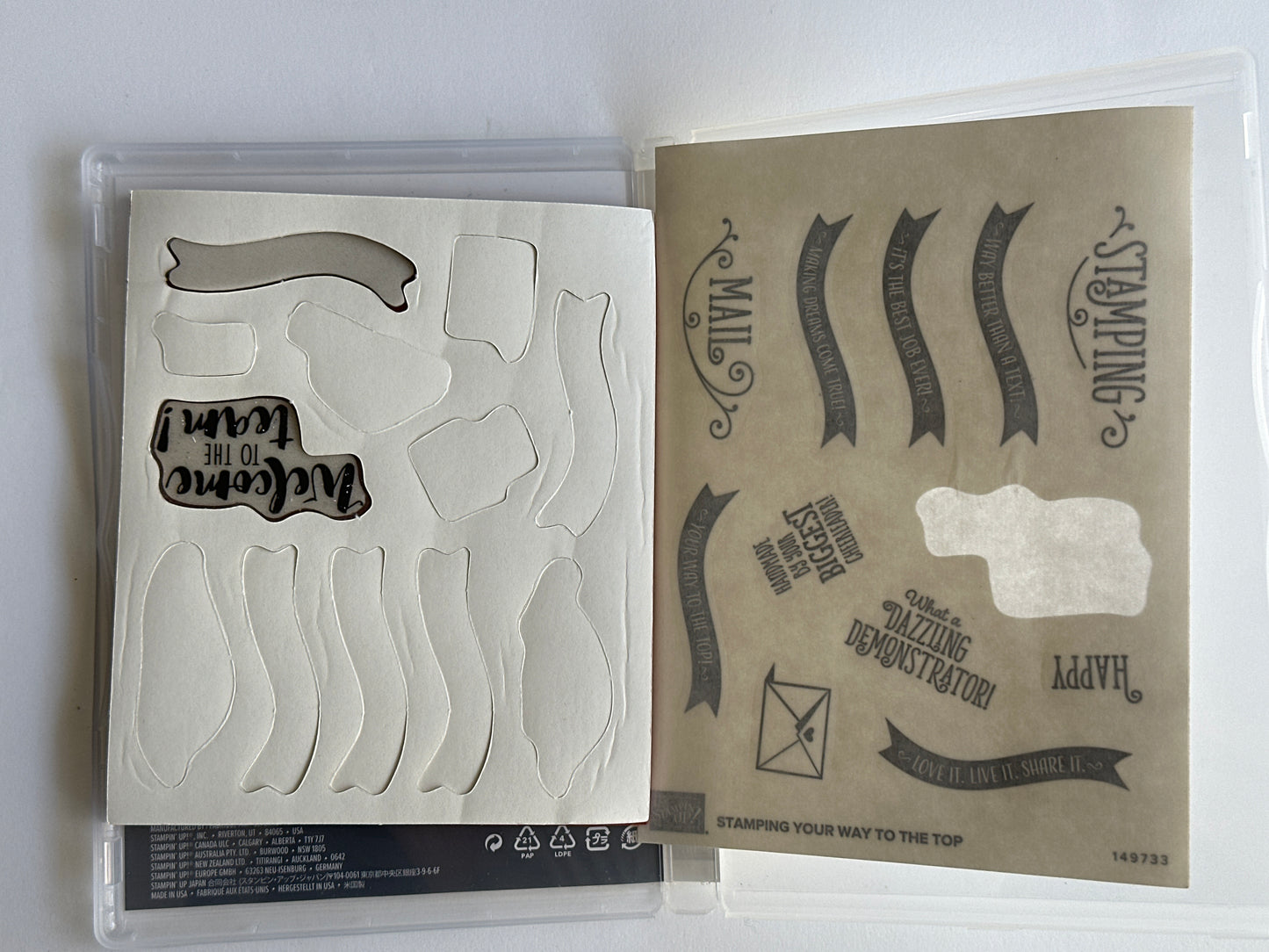 Stamping Your Way to the Top | Retired Cling Mount Stamp Set | Stampin' Up!