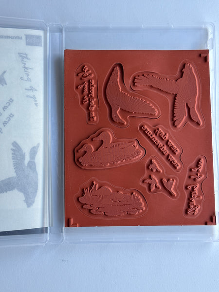 Feathered Flight | Retired Cling Mount Stamp Set | Stampin' Up!