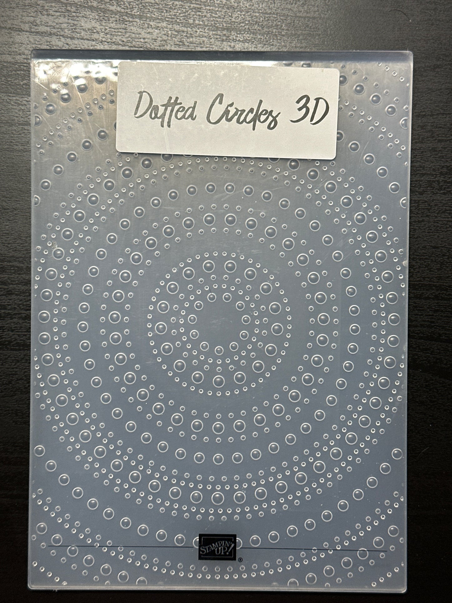 Dotted Circles 3D Embossing Folder | Retired Embossing Folder | Stampin' Up!