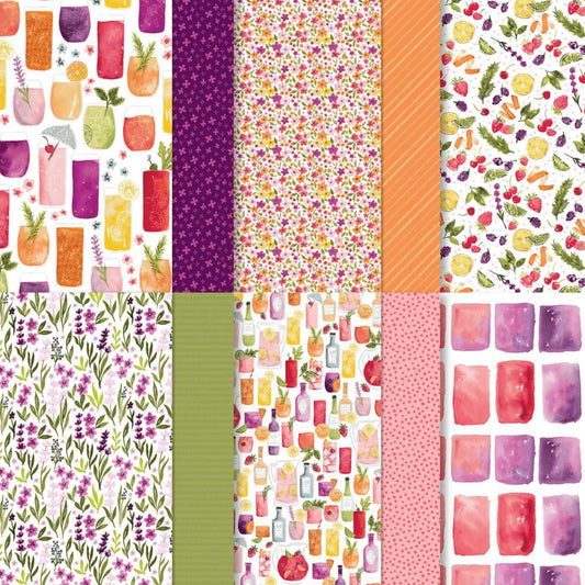 Celebratory Sips DSP | 6 Sheets SHARE/Sampler | Retired Paper | Stampin' Up!