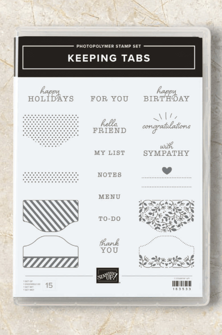 Keeping Tabs | Retired Photopolymer Stamp Set | Stampin' Up!