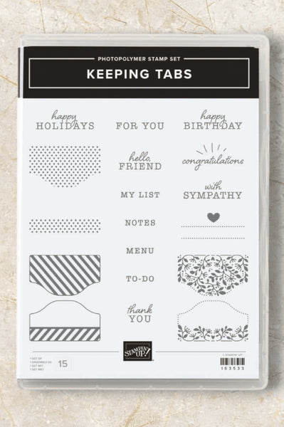 Keeping Tabs | Retired Photopolymer Stamp Set | Stampin' Up!