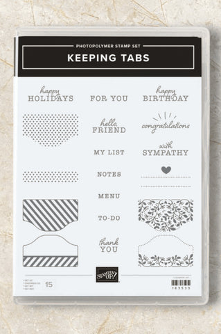 Keeping Tabs | Retired Photopolymer Stamp Set | Stampin' Up!