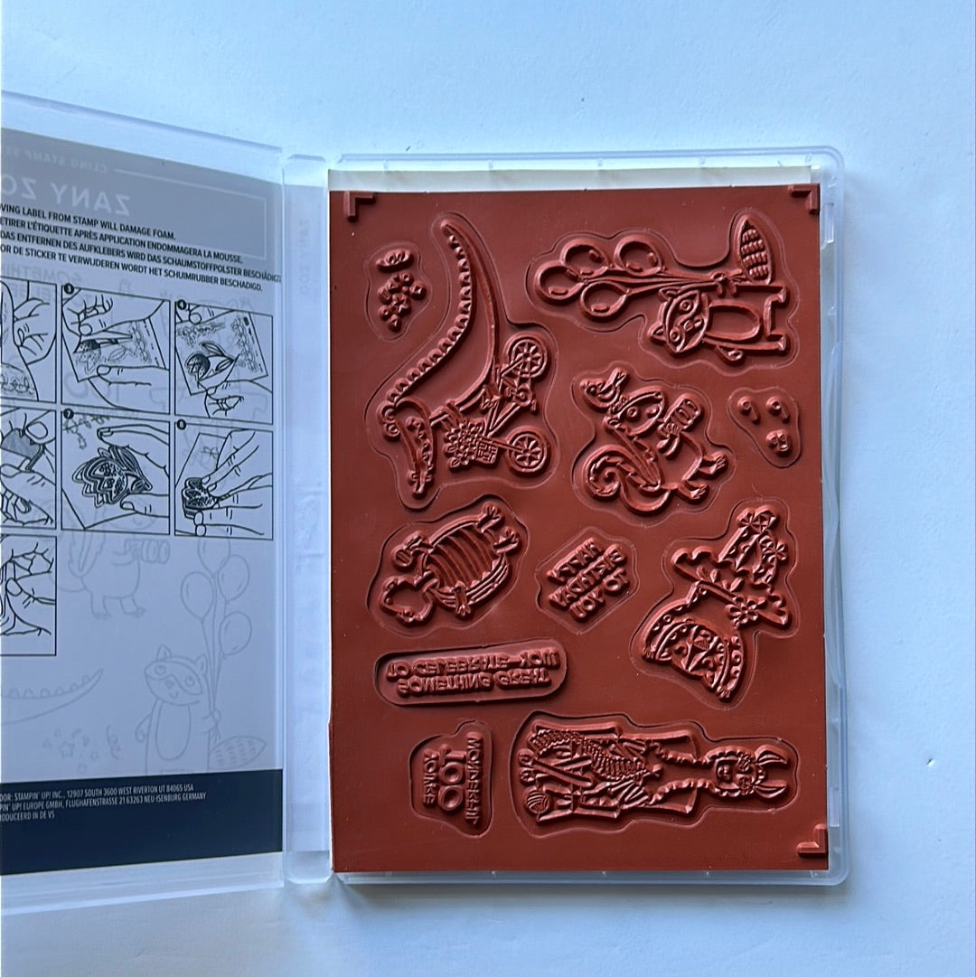 Zany Zoo | Retired Cling Mount Stamp Set | Stampin' Up!