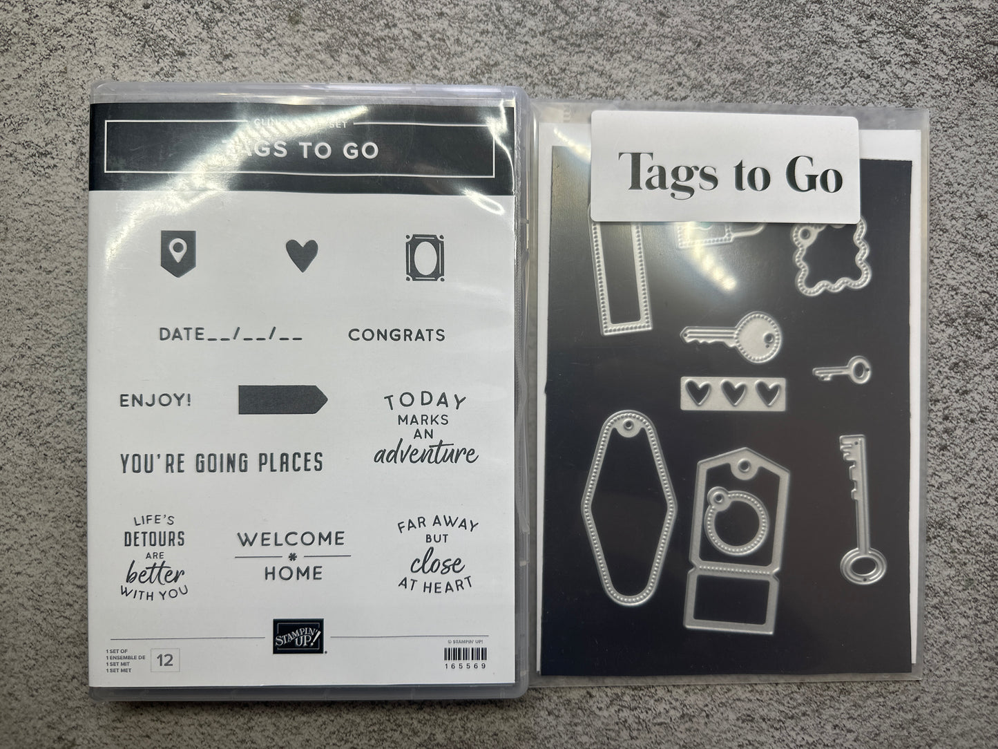 Tags to Go Patch Bundle | Retired Cling Mount Stamp Set and Dies | Stampin' Up!