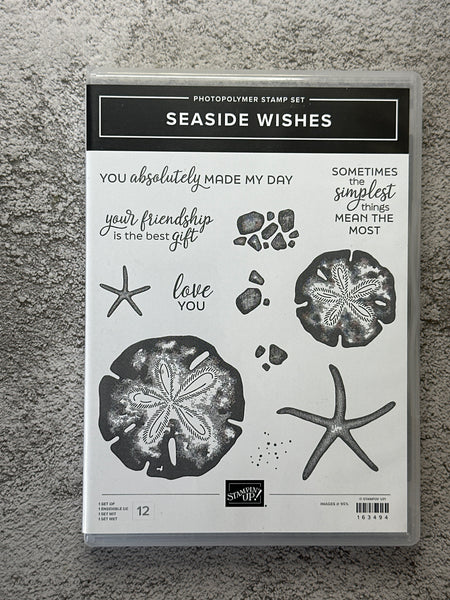 Seaside Wishes Bundle | Retired Photopolymer Mount Stamp Set, 3D Folder and Dies | Stampin' Up! (Copy)