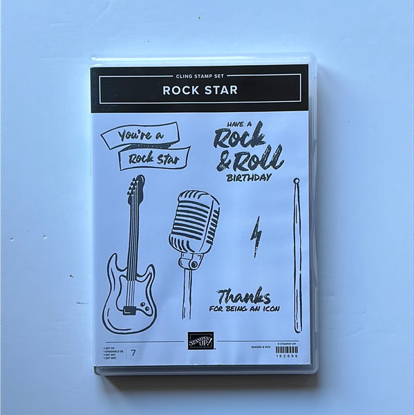 Rock Star | Retired Cling Mount Stamp Set | Stampin' Up!