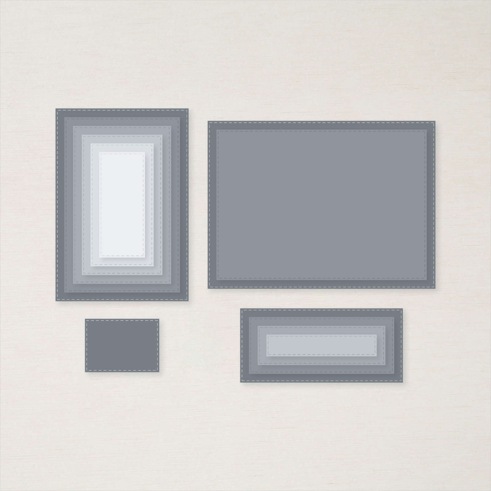 Stitched Rectangle Dies | Retired Die Collection | Stampin' Up!