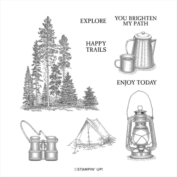 Campology | Retired Cling Mount Stamp Set | Stampin' Up!