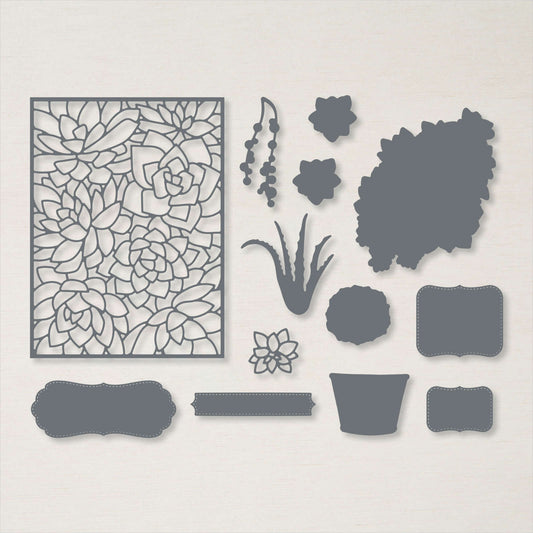 Potted Succulents Dies | Retired Die Collection | Stampin' Up!