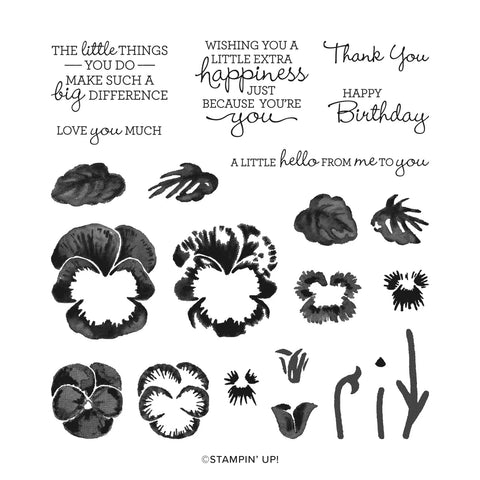 Pansy Patch | Retired Photopolymer Stamp Set | Stampin' Up!