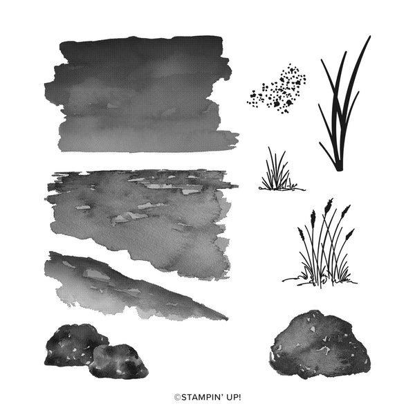 Oceanfront | BRAND NEW, NEVER USED! | Retired Photopolymer Stamp Set | Stampin' Up!