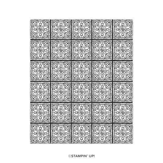 Timeless Tiles | Retired Cling Mount Stamp Set | Stampin' Up!