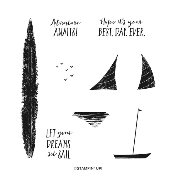 Lets Set Sail | Retired Photopolymer Stamp Set | Stampin' Up!