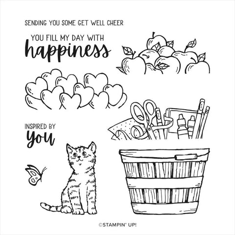 Cheerful Basket | Retired Photopolymer Stamp Set | Stampin' Up!