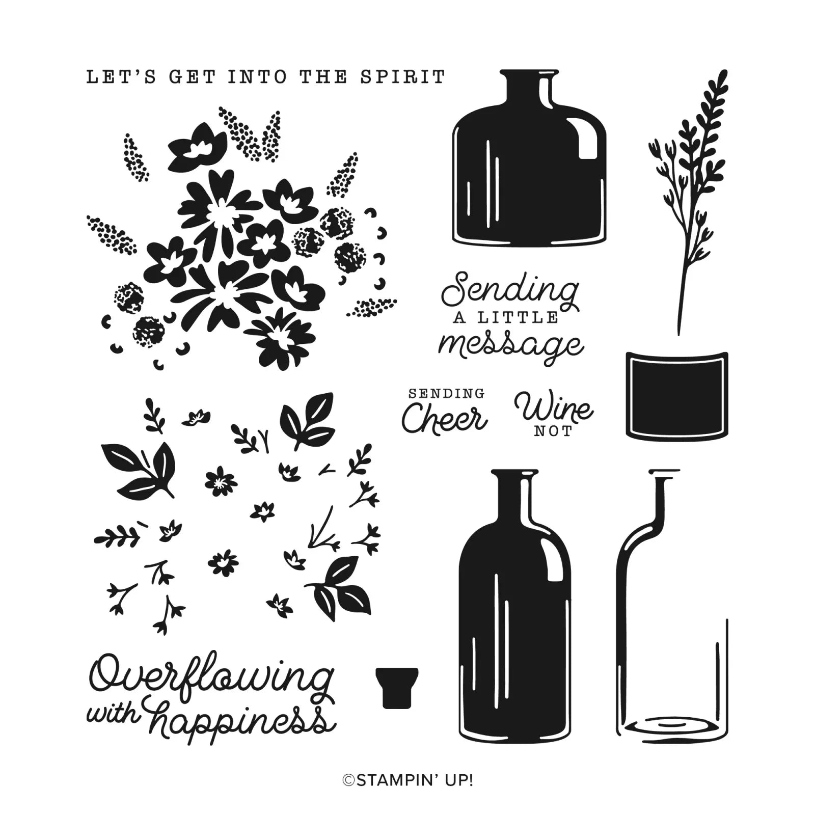 Bottled Happiness | Retired Photopolymer Stamp Set | Stampin' Up!