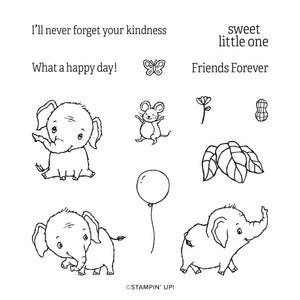 Elephant Parade | Retired Cling Mount Stamp Set | Stampin' Up!