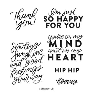 Good Feelings | Retired Cling Mount Stamp Set | Stampin' Up!
