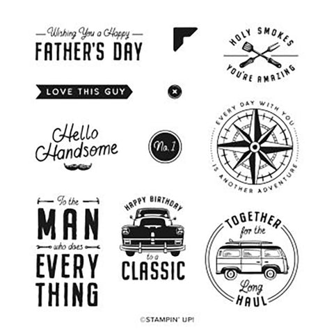 He's All That | Retired Cling Mount Stamp Set | Stampin' Up!