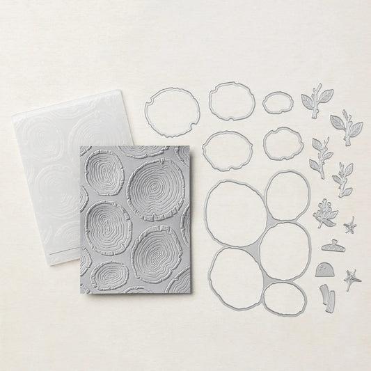 Tree Rings Embossing Folder and Dies | Retired Dies Collection | Stampin' Up!