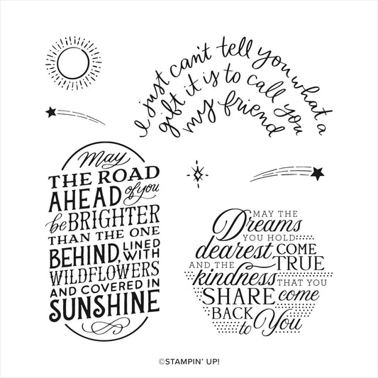 Covered in Sunshine | Retired Cling Mount Stamp Set | Stampin' Up!