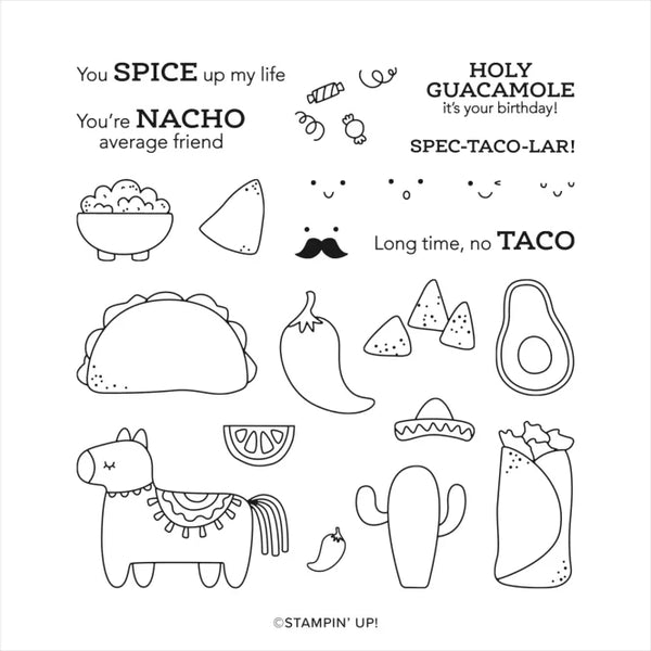 Taco Fiesta | Retired Photopolymer Stamp Set | Stampin' Up!