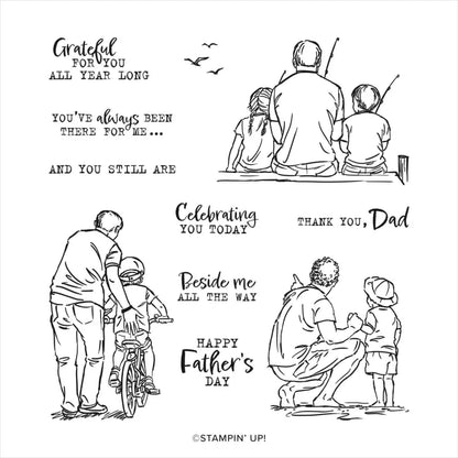 Beside Me | Retired Cling Mount Stamp Set | Stampin' Up!