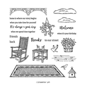 Lazy Days | Retired Photopolymer Stamp Set | Stampin' Up!