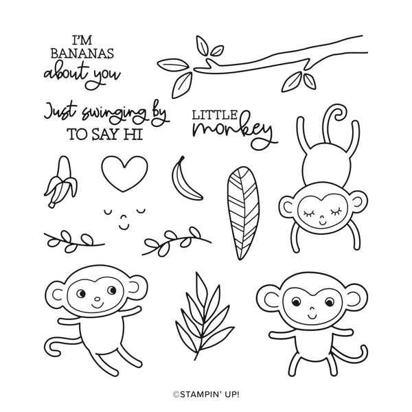 Little Monkey | Retired Photopolymer Stamp Set | Stampin' Up!