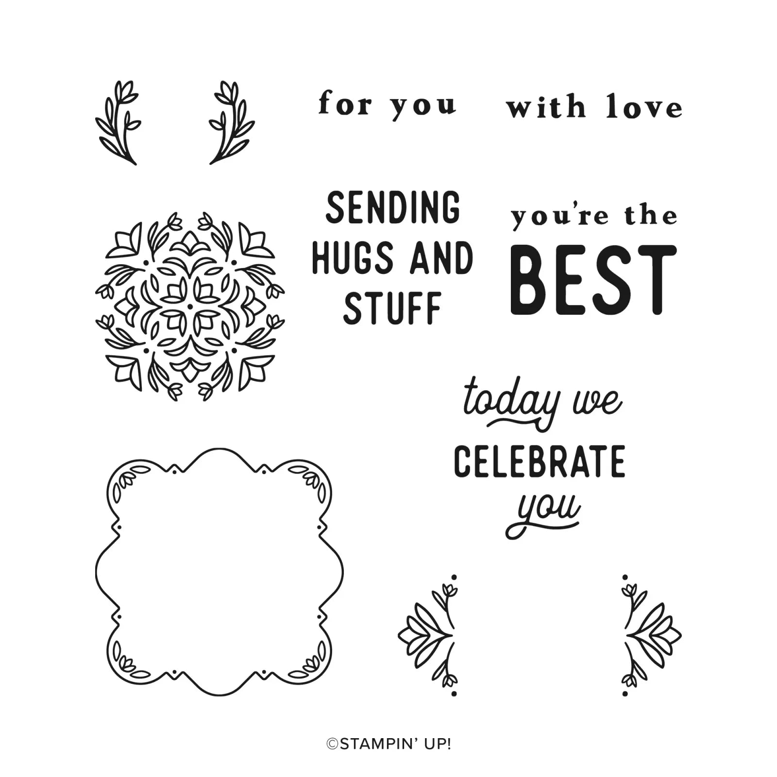 Handmade Hugs | Retired Photopolymer Stamp Set | Stampin' Up!