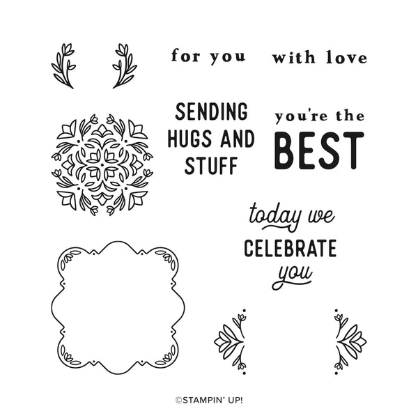 Handmade Hugs | Retired Photopolymer Stamp Set | Stampin' Up!