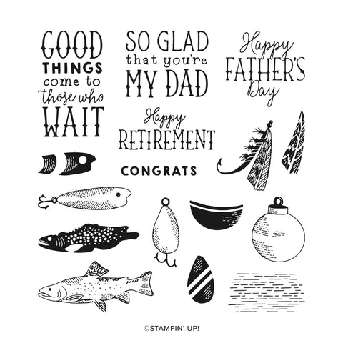 Gone Fishing | Retired Photopolymer Stamp Set | Stampin' Up!